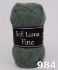 Soft Lama Fine strikkegarn fra Svarta Fåret - 984 Støvet grøn