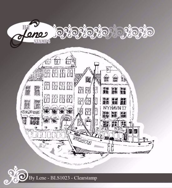 By Lene Stempler - Nyhavn - BLS1023 - Silikone Stempel til scrapbooking og kort