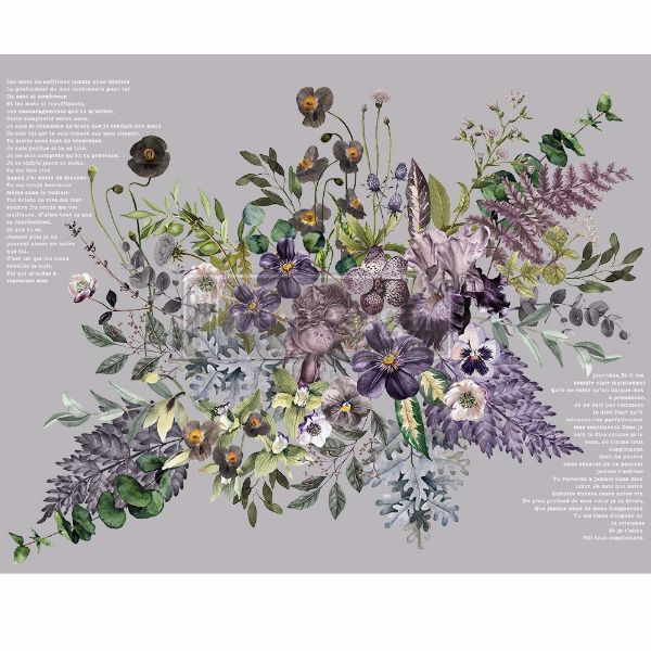 Re-design with Prima - Vigorous Violet - 120 x 88 cm Decor Transfer - 650391