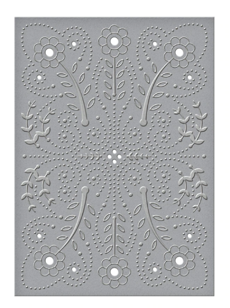 Amor - Floral Splash embossing folder fra Spellbinders - CEF-011