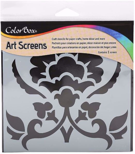 ColorBox Art Screens Ornamental Stencil 15 x 15 cm mask, stencil fra Clearsnap