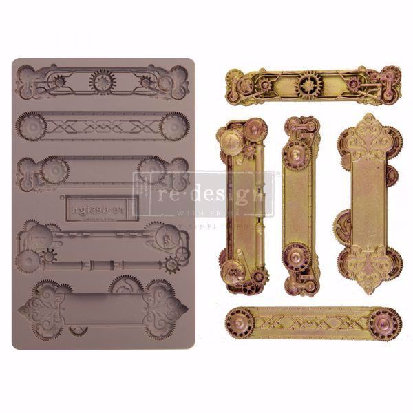Re-Design with Prima Steampunk Plates - silikone Form - 652166