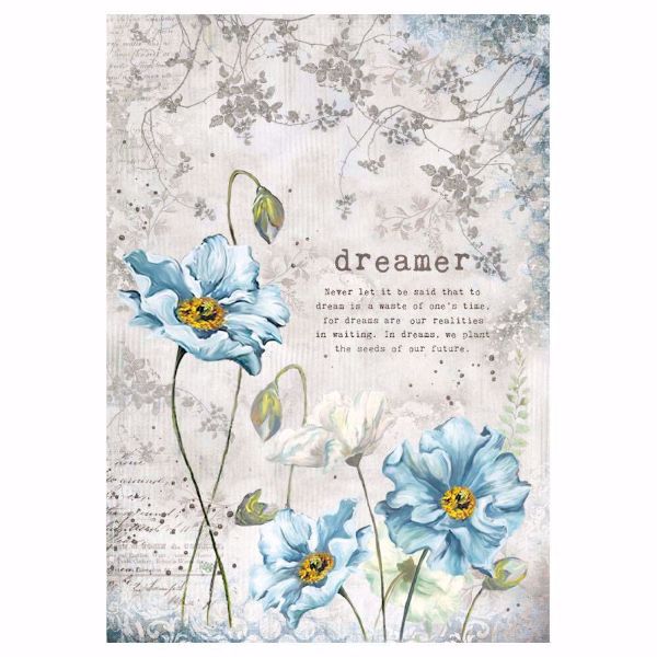 Stamperia Ris papir til decoupage scrapbooking og kort - DFSA4249 - Dreamer