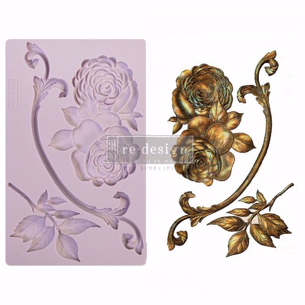 Re-Design with Prima Victorian Rose silikone Form - 648152