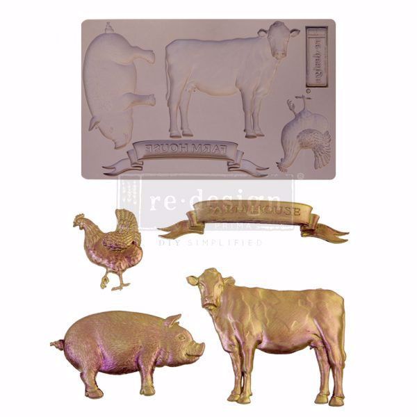 Re-Design with Prima Farm Animals silikone Form - 652029