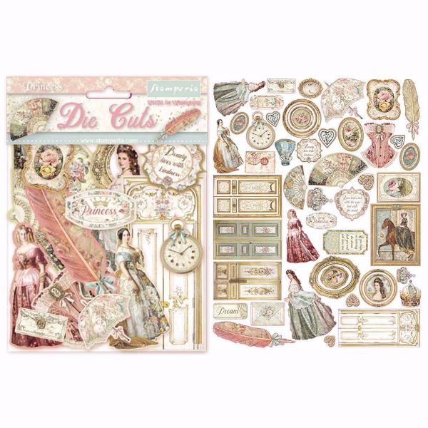 Stamperia Princess design Die Cuts til scrapbooking og kort - DFLDC16