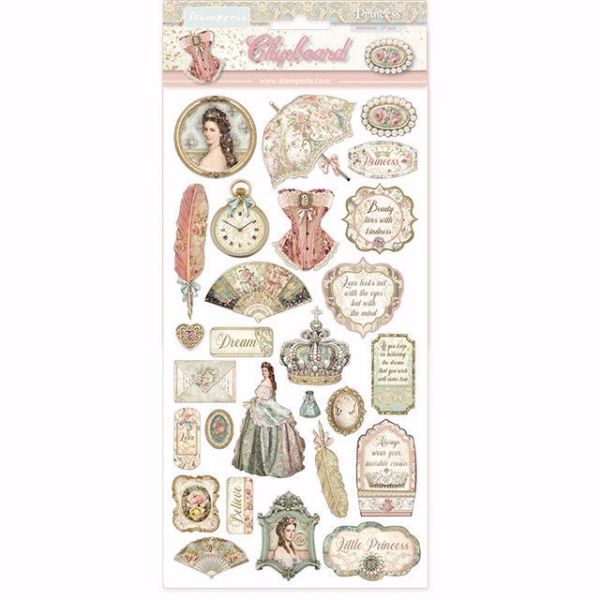 Stamperia Chipboard 15x30 cm Princess - Pap - DFLCB07