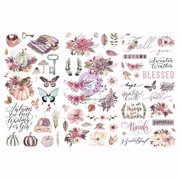 Re-design with Prima - Hello Pink Autumn  3 stk af 15 x 30 cm Decor Transfer - 654467