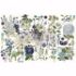 Découpage Décor Tissue Paper - Blue Meadows til decoupage scrapbooking og kort - 650797