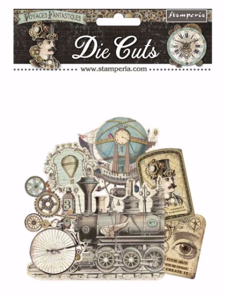Stamperia Voyages Fantastiques Die Cuts til scrapbooking og kort - DFLDC32