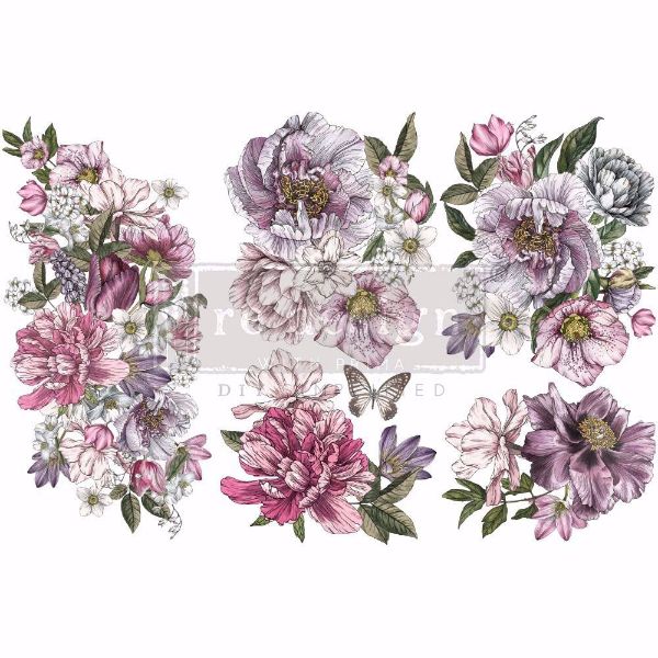 Re-design with Prima - Dreamy Florals 3 stk af 15 x 30 cm Decor Transfer - 655976