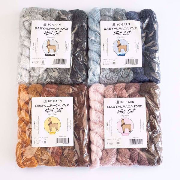 Babyalpaca 10/2 Mini Set 125 gram - 625 meter fra BC Garn