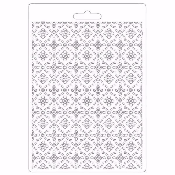 Stamperia Soft Mould Lady Vagabond Lifestyle Metal Texture - K3PTA604