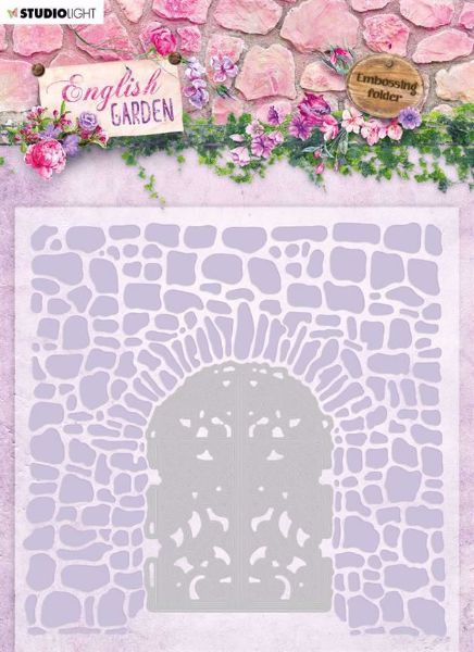 English Garden Embossingfolder med dies - EMBEG03 - til scrapbooking og kort fra Studio Light 