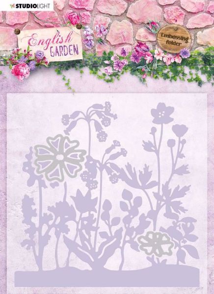 English Garden Embossingfolder med dies - EMBEG04 - til scrapbooking og kort fra Studio Light