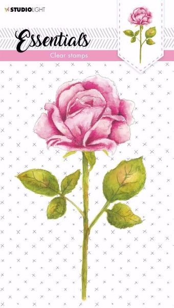 Stor Rose -  silikone stempel fra Studio Light - STAMPSL428