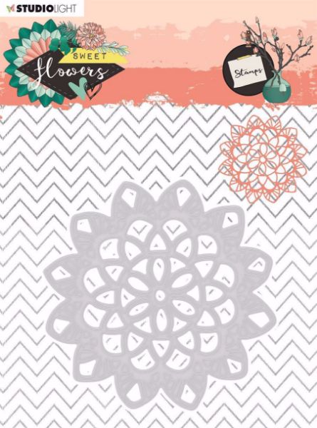 Sweet Flowers - Doily dies standsejern til scrapbooking og kort fra Studio Light  - StencilSFL245