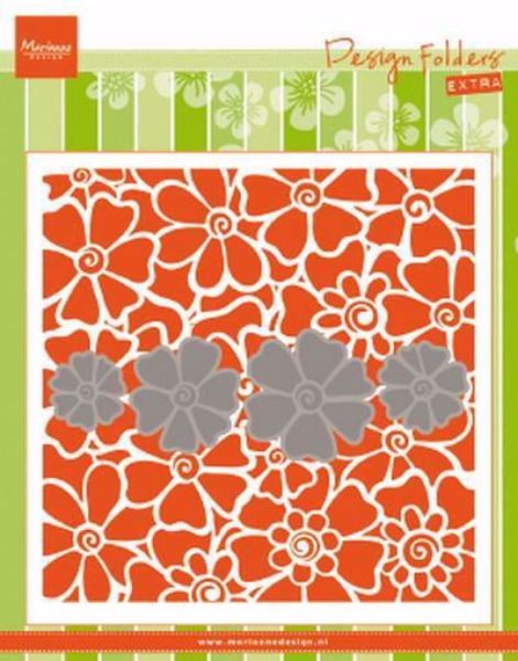 Marianne Design Embossingfolder og matchende dies standsejern til scrapbooking og kort - DF3452