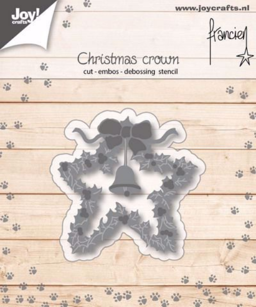 Dørkrans med klokke  dies fra Joy Crafts standsejern til scrapbooking og kort fra Joy Crafts - 6002/1139