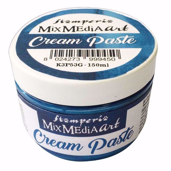 Stamperia Cream Paste Metallic Blue - K3P53G