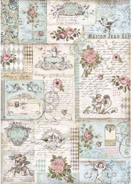 Stamperia Ris papir til decoupage scrapbooking og kort - DFSA3006