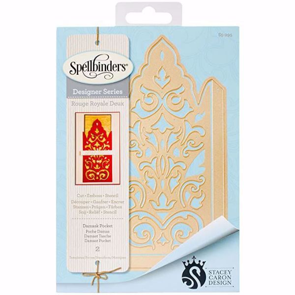 Spellbinders Shapeabilities Damask Pocket Etched dies - S5-295