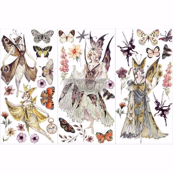 Re-design with Prima - Forest Fairy   3 stk af 15 x 30 cm Decor Transfer - 657178