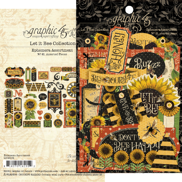 Die Cut Assortments i karton fra Graphic 45 - Let it bee - 4502381