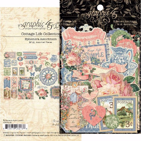 Die Cut Assortments i karton fra Graphic 45 - Cottage Life - 4502402