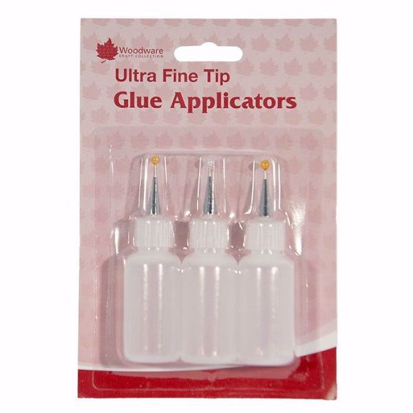 3 Tomme limflasker med ultrafin metal tip til detaljeret limning