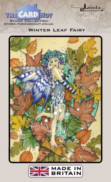 The Card Hut - Winter Leaf Fairy -  Silikone stempler til kort og scrapbooking - LRFF003