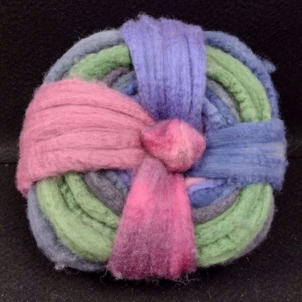 Håndmalet spindefibre af BFL - Blueface Leicester - BFL-05