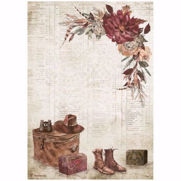 Stamperia Ris papir til decoupage scrapbooking og kort - DFSA4714 - Our Way Country Elements