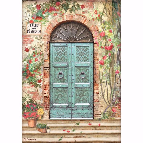 Stamperia Ris papir til decoupage scrapbooking og kort - DFSA4719 - Desire Calle de Flamenco