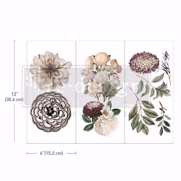 Re-design with Prima - Natural Flora - 3 stk af 15 x 30 cm Decor Transfer - 657352