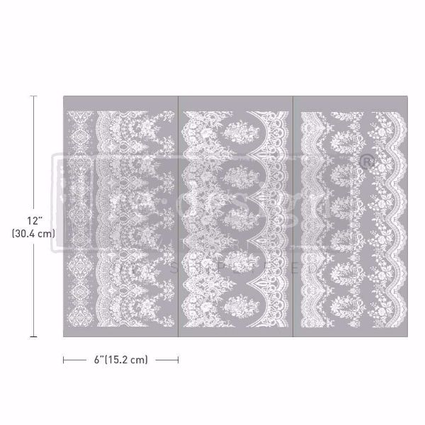 Re-design with Prima - Vintage Wallpaper - 3 stk af 15 x 30 cm Decor Transfer - 657703