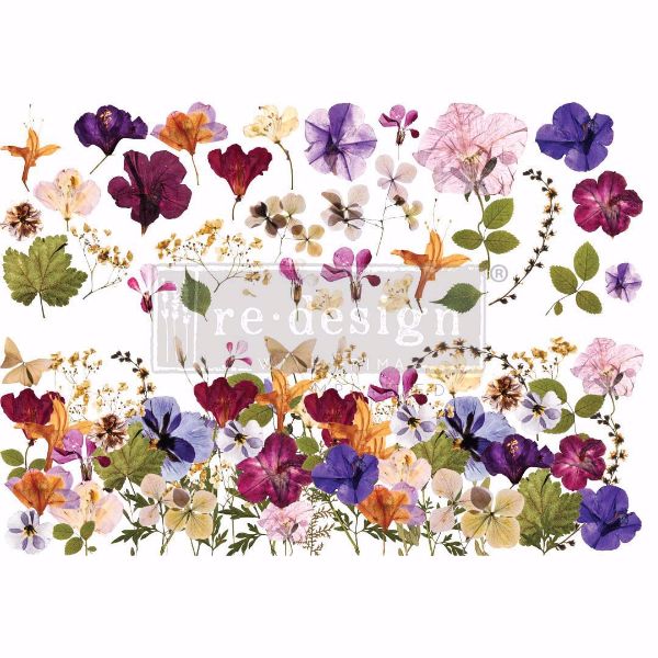 Re-design with Prima - Pressed Flowers - 60 x 88 cm Decor Transfer - 658052