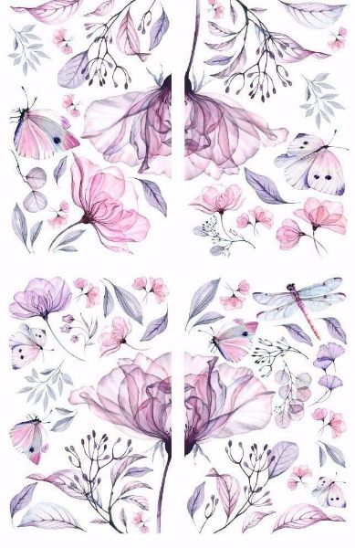 Belles And Whistles - Translucent Garden - 61 x 96 cm Decor Transfer - DXBW28401