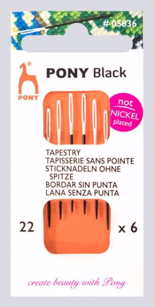 Stramaj nåle str. 22 - Tapestry - Pony Black