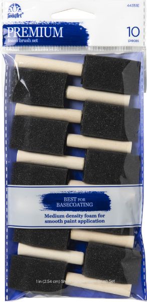 Folkart Premium Foam Brush sæt - 10 dele - 44351E