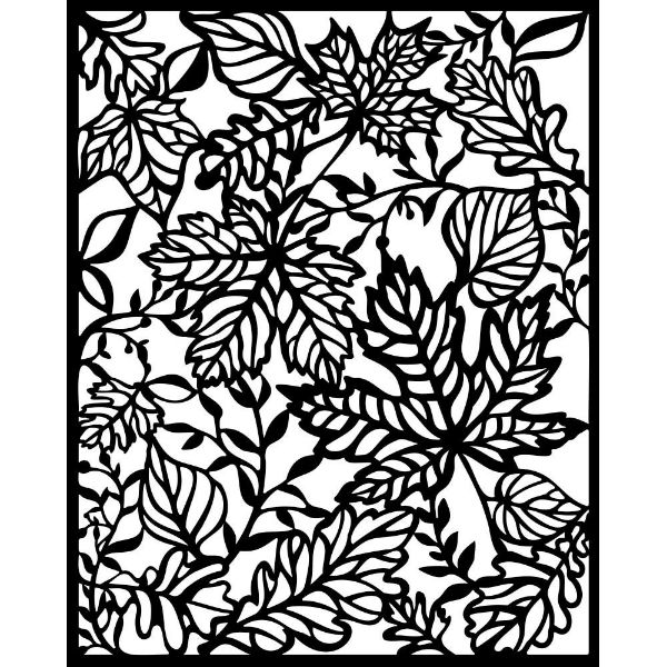 Stamperia Thick Stencil - Leaves (KSTD129) 20 x 25 cm