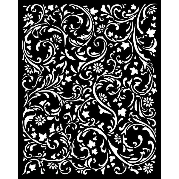 Stamperia Thick Stencil - Swirls Pattern (KSTD131) 20 x 25 cm