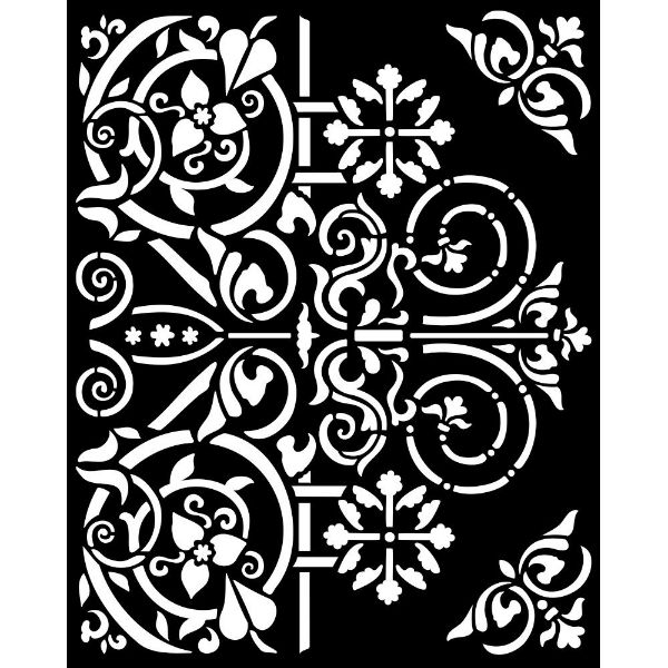 Stamperia Thick Stencil - Door Ornaments (KSTD130) 20 x 25 cm