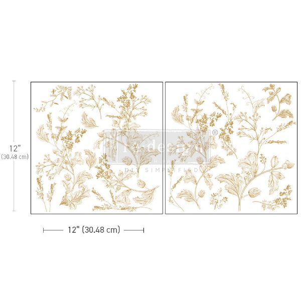 Re-design with Prima - Dainty Blooms - 2 stk af 30 x 30 cm Decor Transfer - 663575