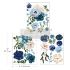 Re-design with Prima - Blue Wildflowers - 3 stk af 21,5 x 28 cm Decor Transfer - 665944