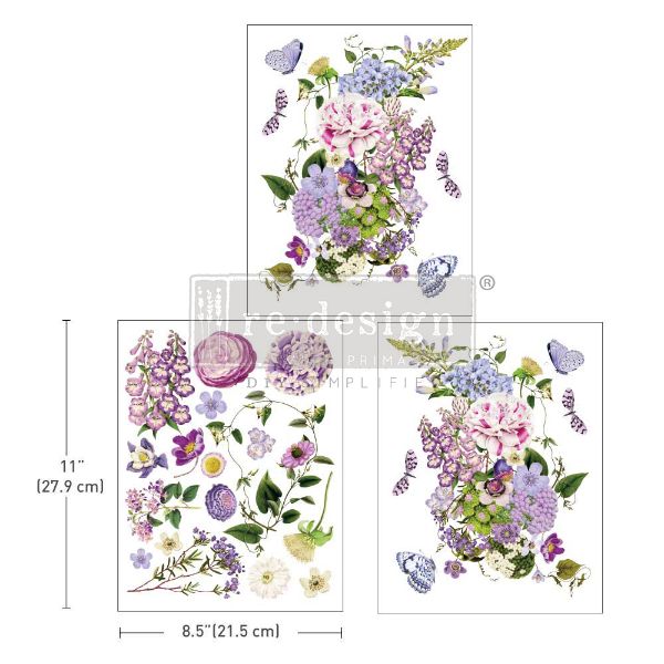 Re-design with Prima - Wild Amorous - 3 stk af 21,5 x 28 cm Decor Transfer - 666057