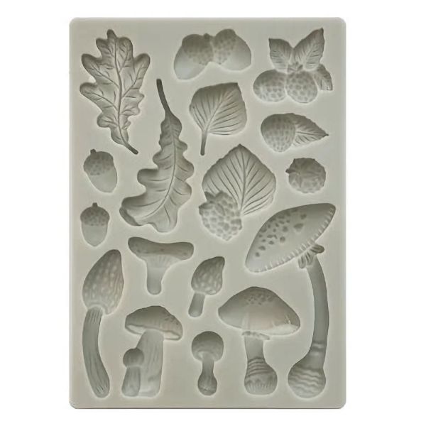 Stamperia - Woodland Mushrooms - A5 (14,2 x 20,2 cm) silikone Form - KACMA502