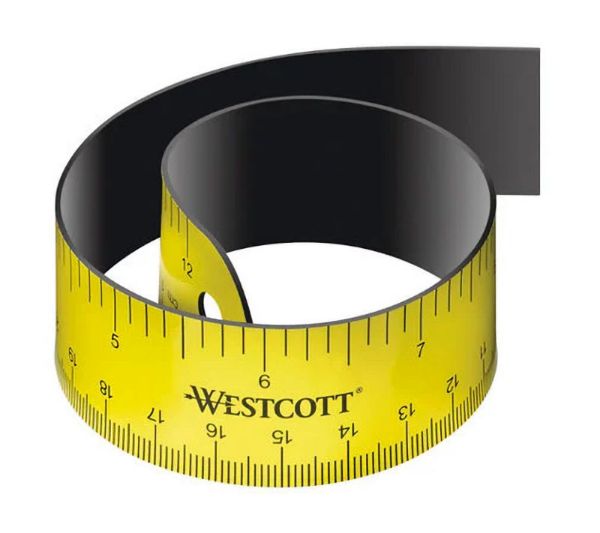 Magnetisk bøjelig Linial med cm og inch - 30 cm Westcott