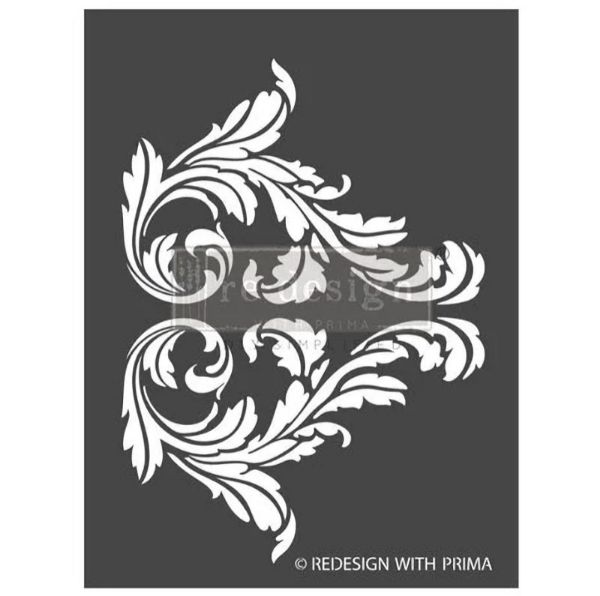 Re-design with Prima Decor Stencils - Splendid Scroll - 666613