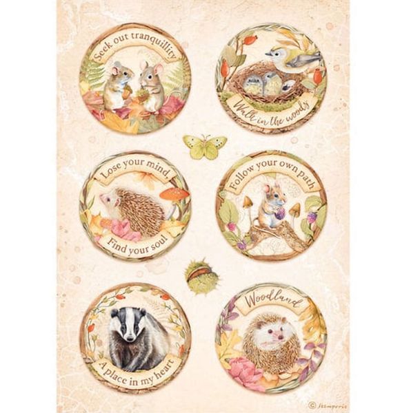 Woodland Round - A4 Ris Papir 1 ark - DFSA4819